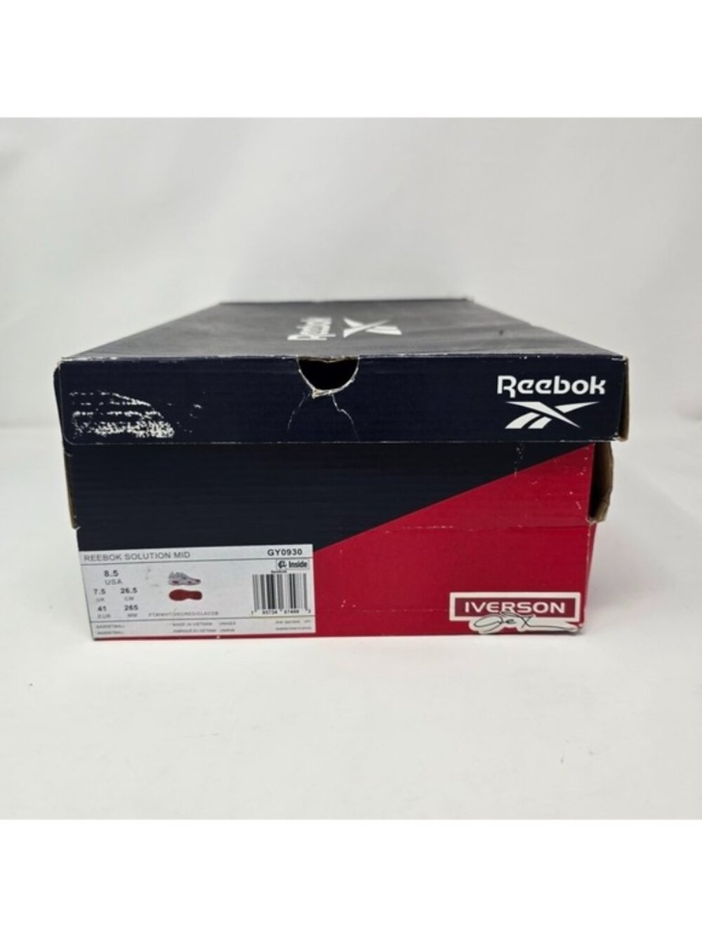 Reebok Solution Mid Workout Lifestyle Basketball Shoes White 8.5 Medium - Picture 7 of 7